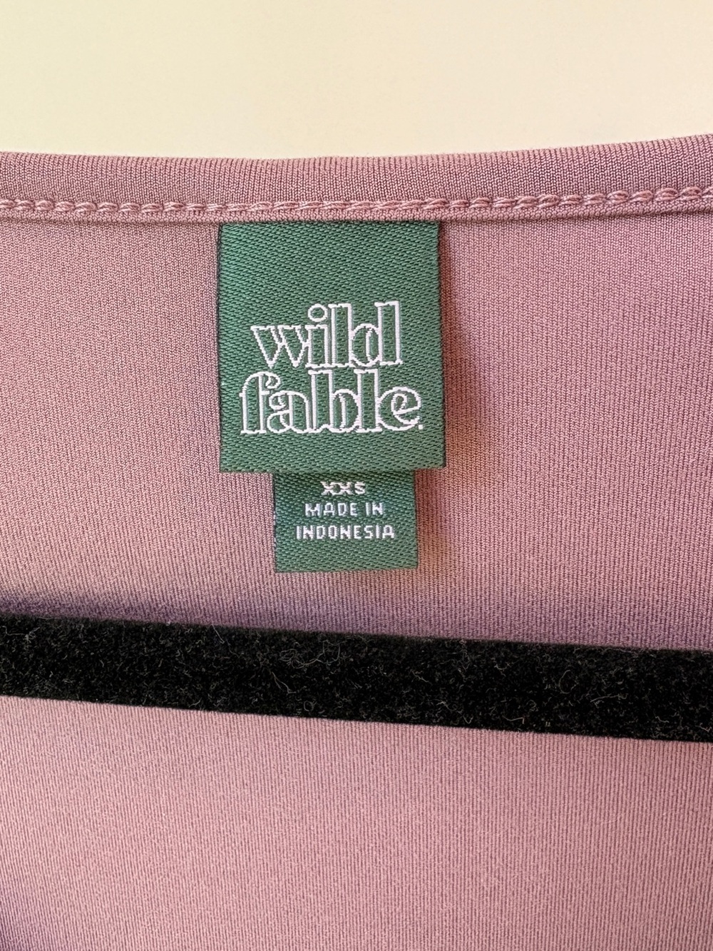 Wild Fable Longsleeve Twist-Front Mini Knit Skater Dress in Mauve - Picture 2 of 6
